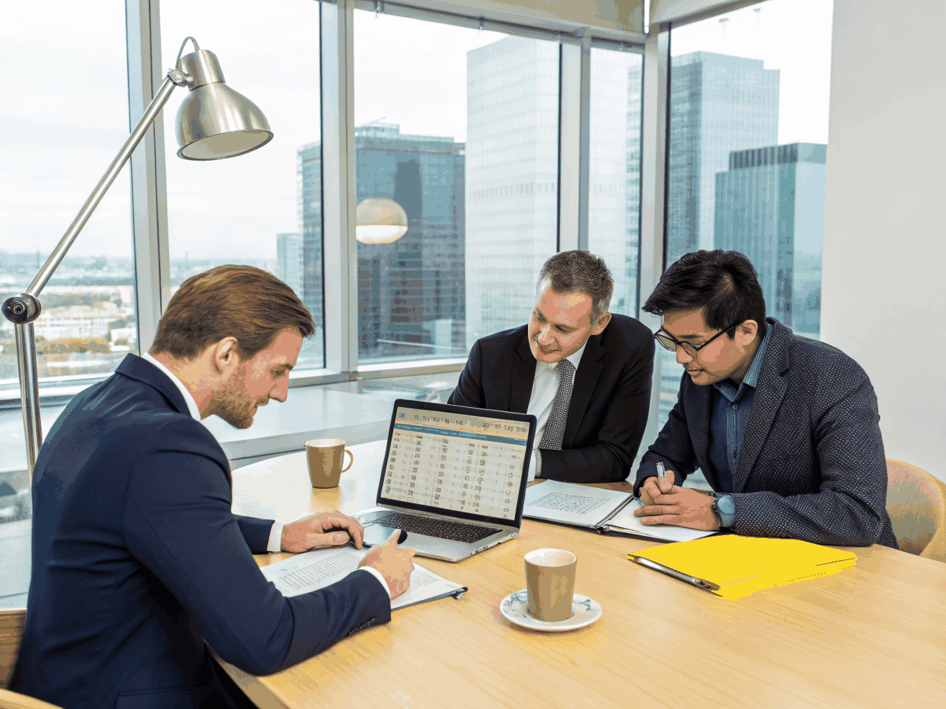 A high-level strategy session at Golden Consulting